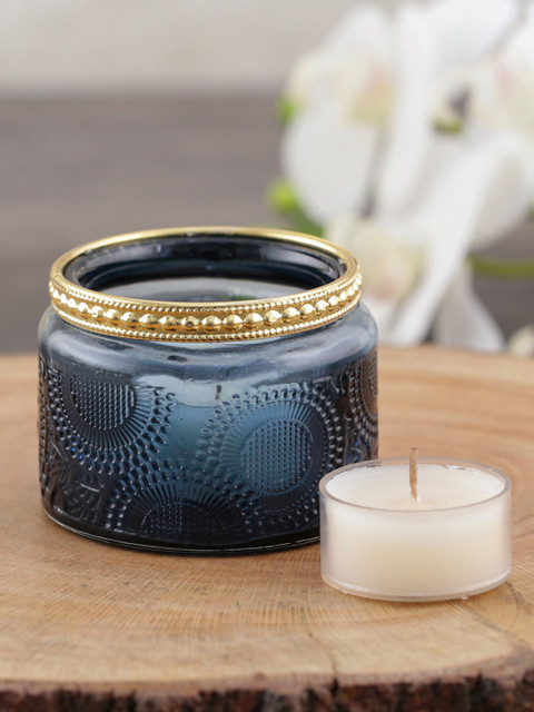 

Pure Home and Living Set of 4 Blue T-Light Candle Holders