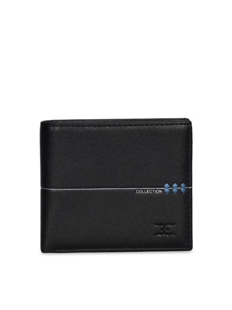 

ESBEDA Men Black Solid Two Fold Wallet