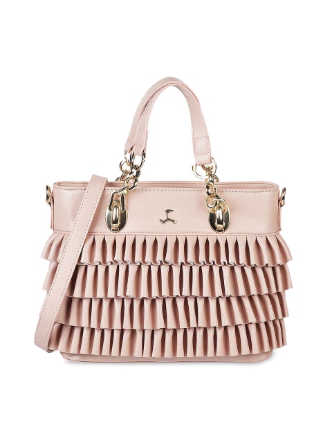 

Mochi Pink Solid Handheld Bag