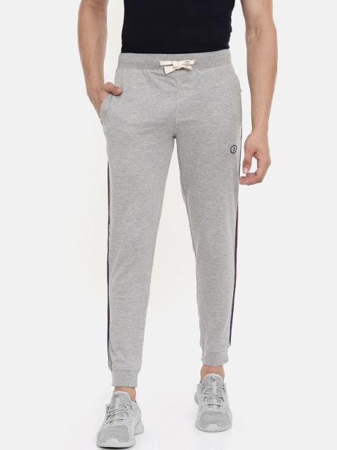 

Joven Men Grey Solid Slim-Fit Joggers