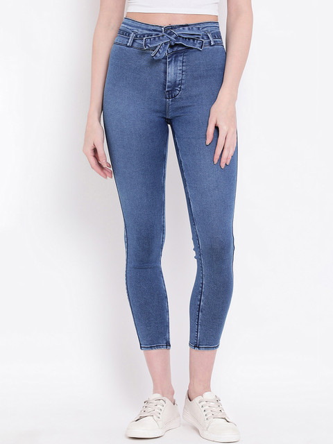 

Code 61 Women Blue Skinny Fit High-Rise Clean Look Stretchable Jeans