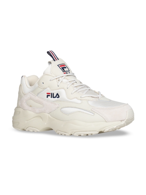 

FILA Men Off-White Solid Sneakers