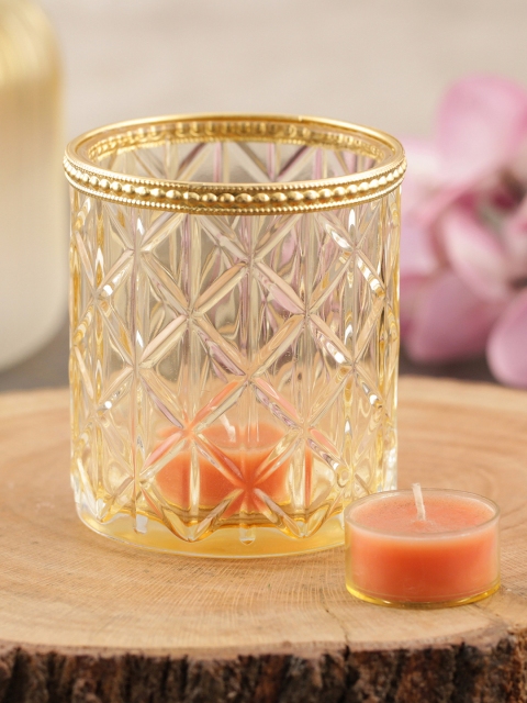 

Pure Home and Living Set of 4 Gold-Toned Candle Holders
