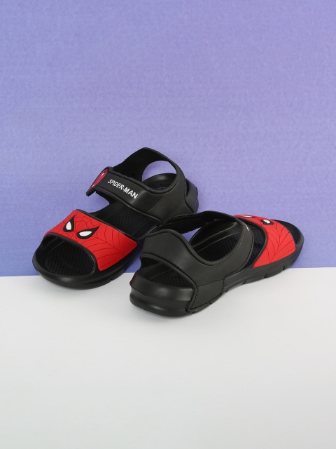 

Fame Forever by Lifestyle Boys Black & Red Spiderman Printed Comfort Sandals