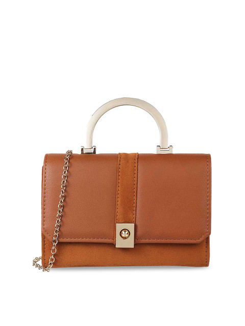 

Mochi Tan Brown Solid Handheld Bag