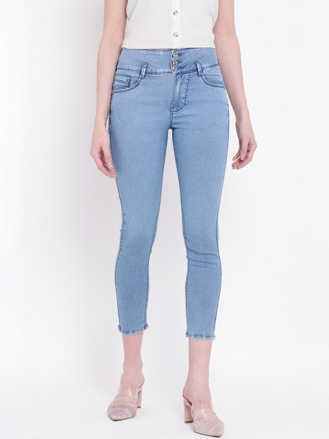 

Code 61 Women Blue Skinny Fit High-Rise Clean Look Stretchable Jeans