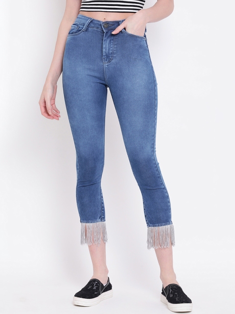 

Code 61 Women Blue Skinny Fit High-Rise Clean Look Stretchable Jeans