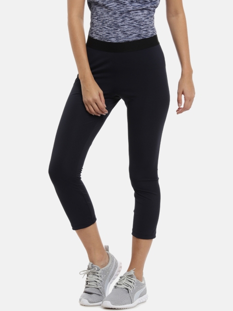 

Campus Sutra Women Black Solid Dry-Fit Tights