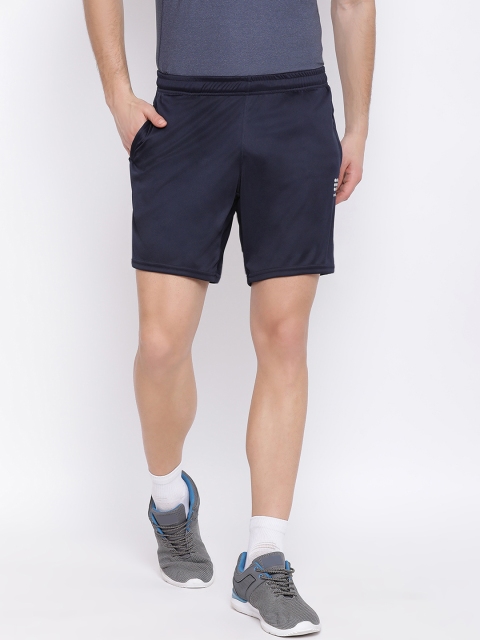 

rock.it Men Navy Blue Solid Regular Fit Sports Shorts