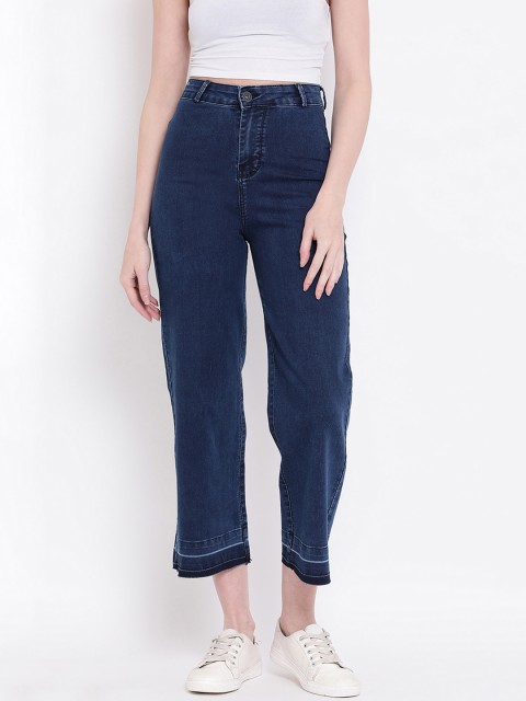 

Code 61 Women Blue Relaxed Fit High-Rise Clean Look Stretchable Jeans