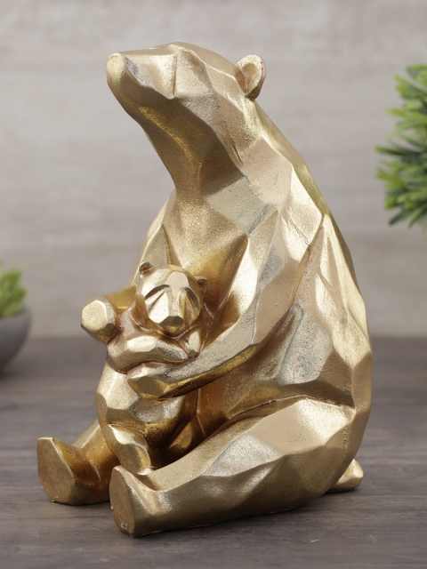 

Pure Home and Living Gold-Toned Bear Showpiece