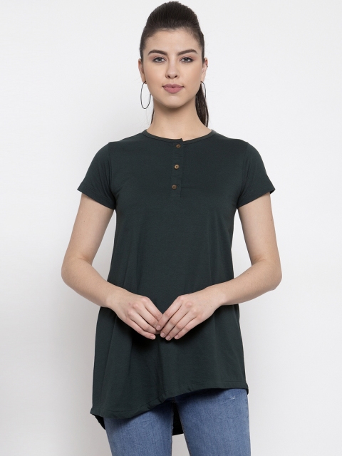 

Kalt Women Green Solid Tunic