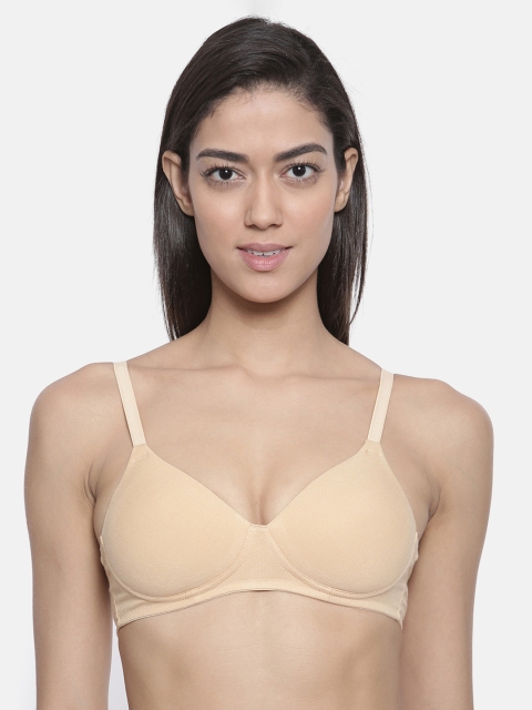 

Bitz Nude-Coloured Solid Non-Wired Lightly Padded T-shirt Bra EPB001