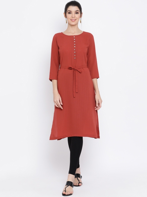 

Monte Carlo Women Orange Solid Tunic