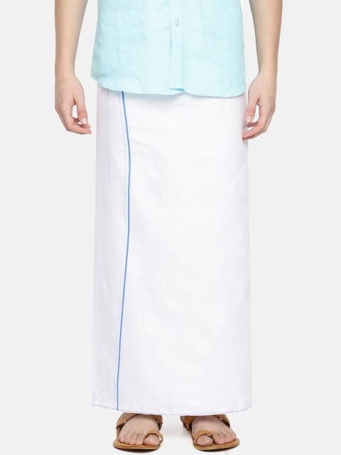 

Chennis Men White Solid Dhoti