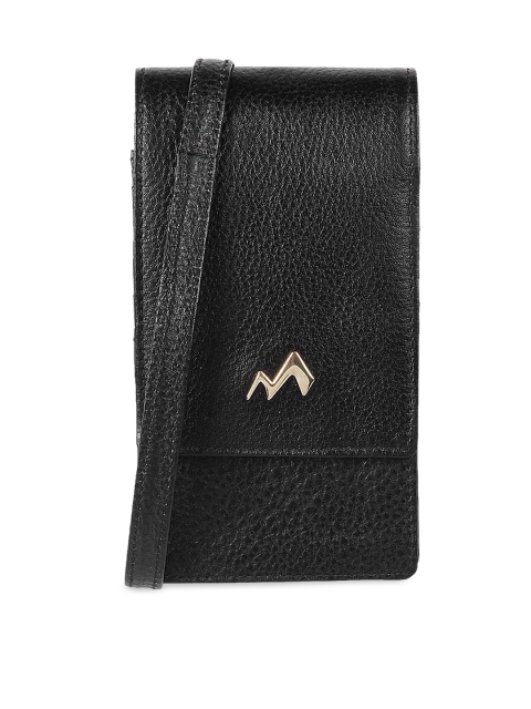 

Metro Black Solid Foldover Clutch