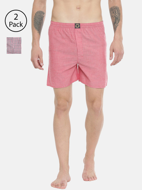

Joven Men Pack of 2 Boxers JB2N079, Pink