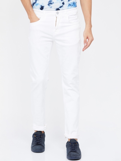 

Forca Men White Slim Fit Mid-Rise Clean Look Jeans
