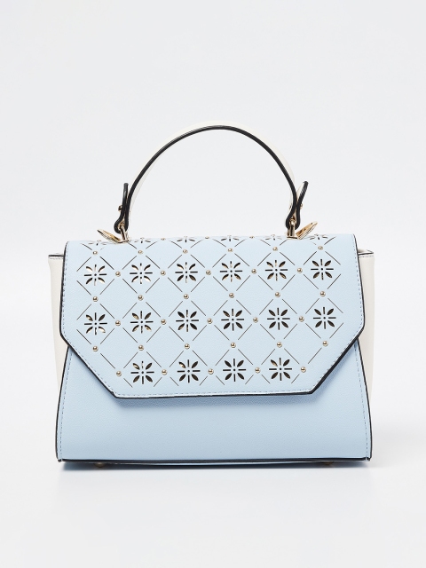 

CODE by Lifestyle Blue Embellished Handheld Bag