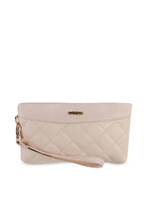

Metro Beige Textured Purse Clutch
