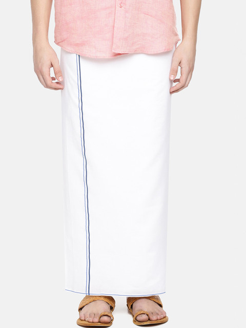 

Chennis Men White Solid Dhoti