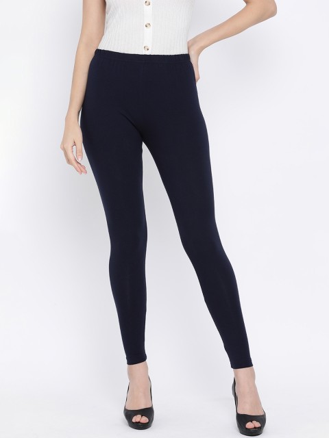 

Monte Carlo Women Navy Blue Solid Ankle-Length Leggings