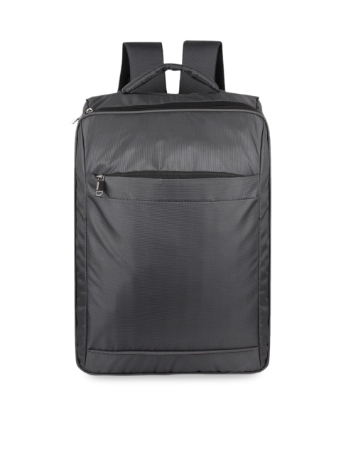

yelloe Unisex Grey Solid Trolley Backpack