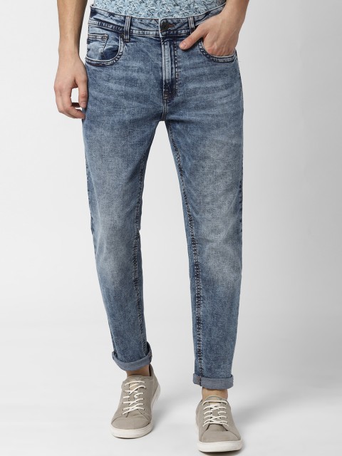

Peter England Casuals Men Blue Tapered Fit Mid-Rise Clean Look Stretchable Jeans