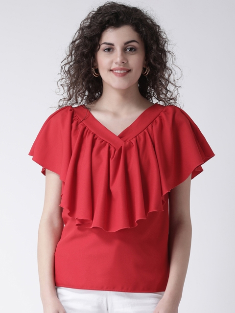 

Leo Sansini Women Red Solid Top