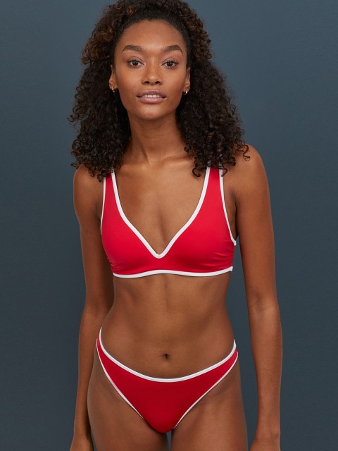 

H&M Women Red Bikini Bottoms 0739590018
