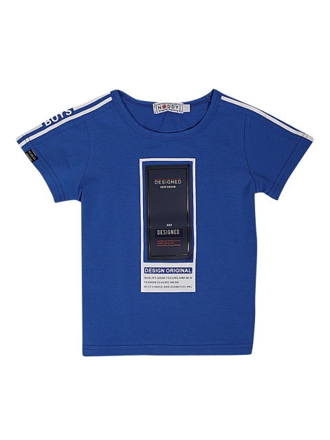 

Noddy Boys Blue Printed Round Neck T-shirt