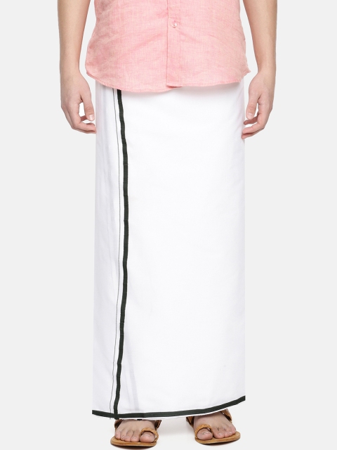 

Chennis Men White Solid Dhoti