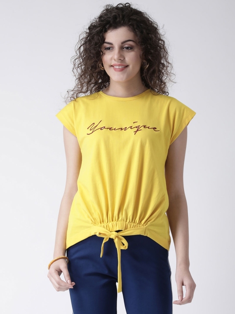 Leo Sansini Women Yellow Printed Top