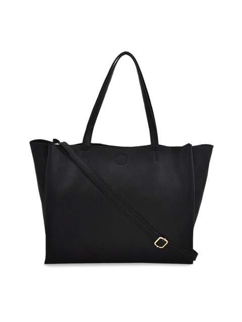 

yelloe Black Solid Shoulder Bag