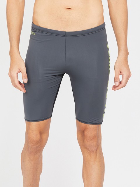 

Kappa Men Grey Solid Swim Bottoms