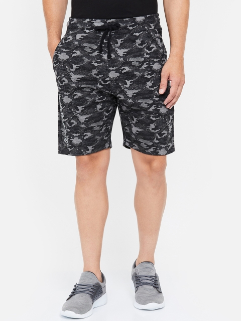 

Kappa Men White & Grey Camouflage Print Regular Shorts