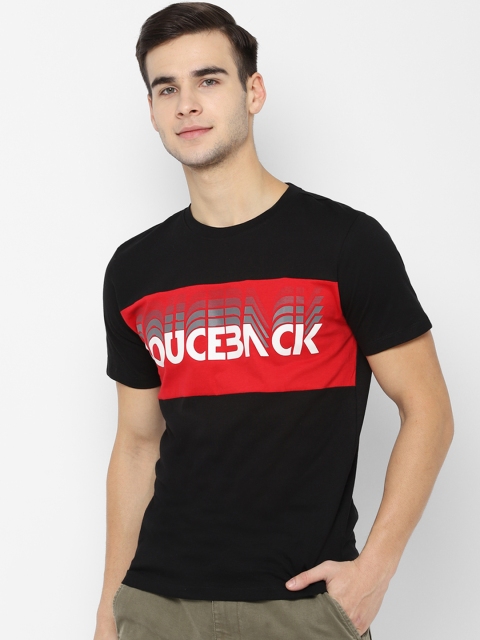 

SKULT by Shahid Kapoor Men Black Printed Round Neck T-shirt