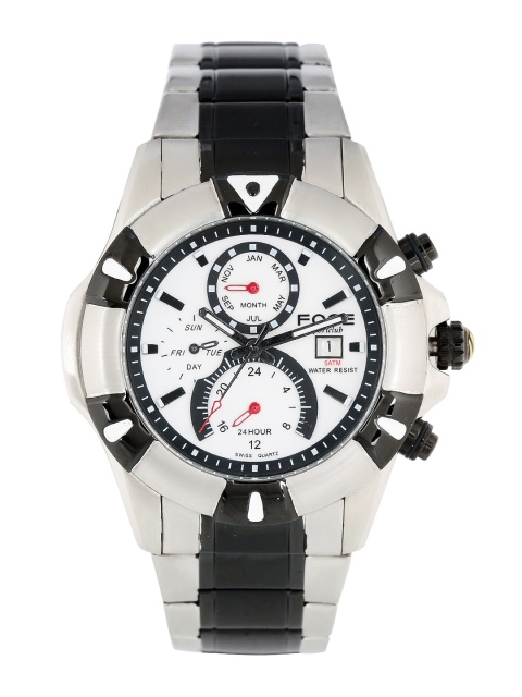 

FOCE Men White & Silver-Toned Analogue Watch F911GBM-WHITE