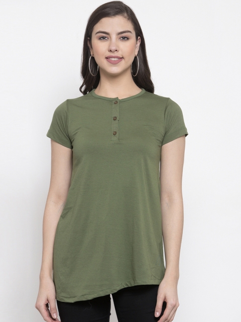 

Kalt Women Green Solid Tunic