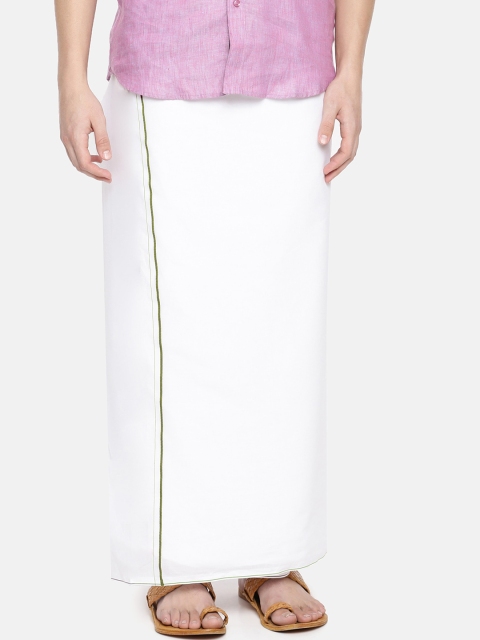 

Chennis Men White Solid Dhoti