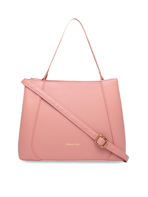 

Diana Korr Pink Solid Handheld Bag