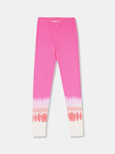 

GAP Girls Pink & White Printed Everyday Stretch Leggings