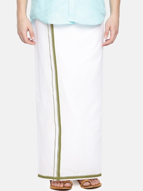 

Chennis Men White Solid Dhoti