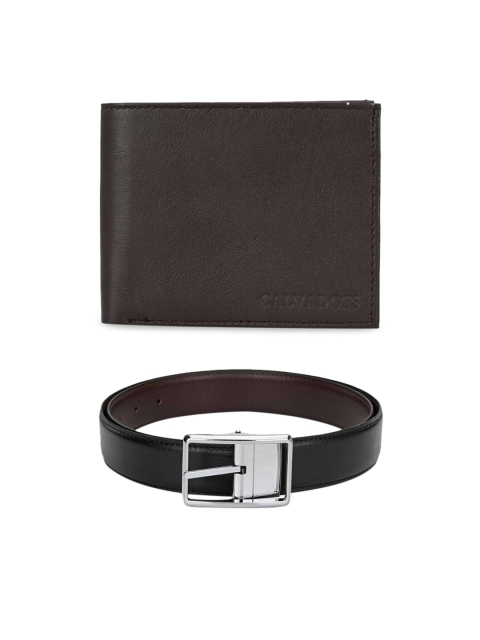 

Calvadoss Men Black & Brown Premium Accessory Gift Set