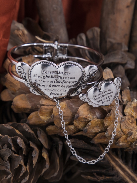 

Mali Fionna Silver-Toned Alloy Armlet Bracelet
