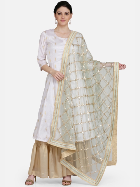 

Ojjasvi Women Green Embroidered Dupatta