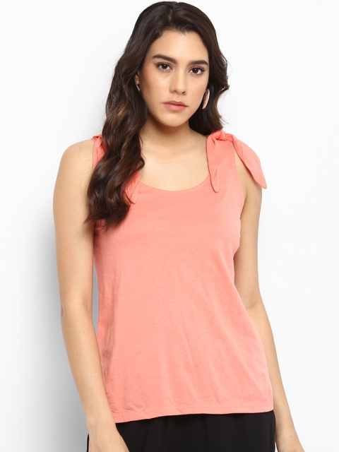 

KVL Women Orange Solid Top
