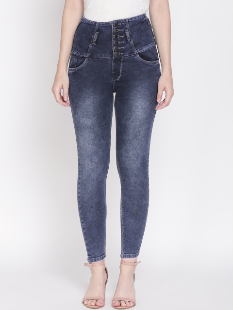 

fungus Women Blue Slim Fit High-Rise Clean Look Stretchable Jeans