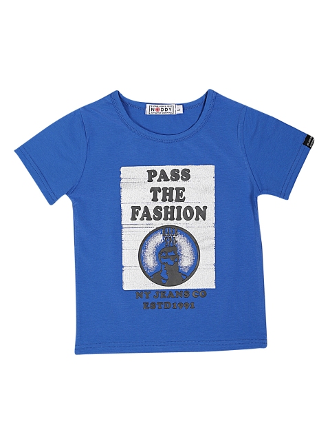 

Noddy Boys Blue Printed Round Neck T-shirt
