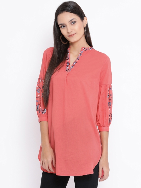 

Red Whistle Woman Solid Tunic, Peach